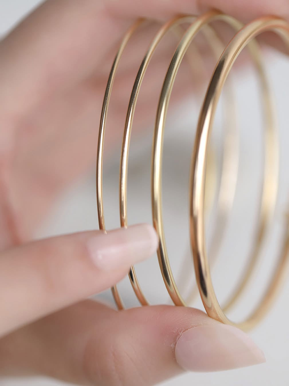 Riveted in Person - Permanent Bangle 14k Gold-Filled