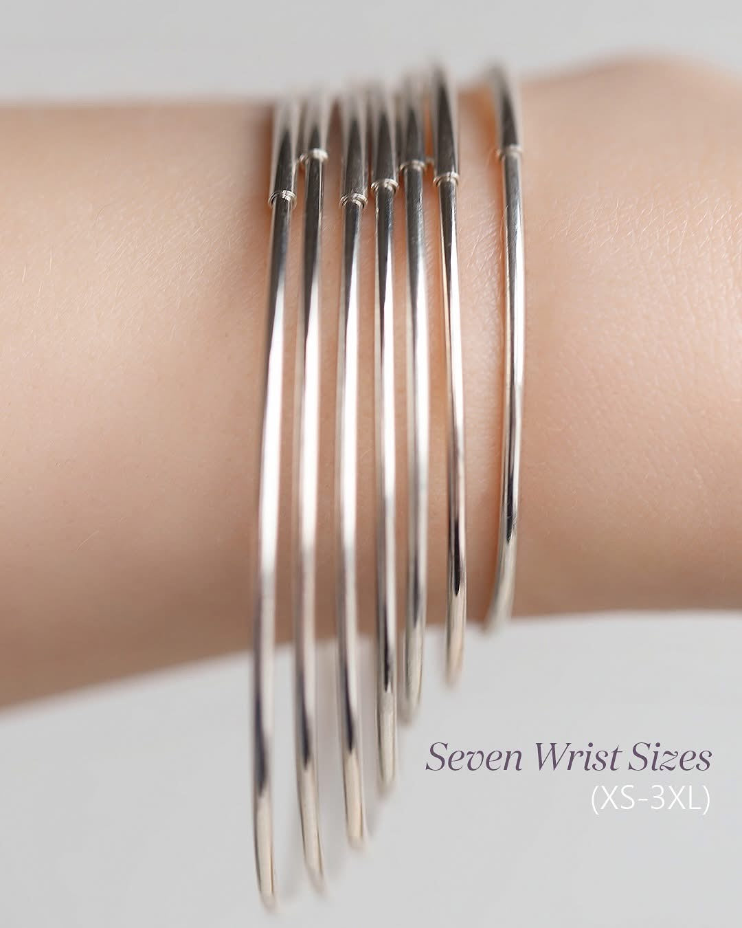 Riveted In Person - Permanent Bangle Sterling Silver