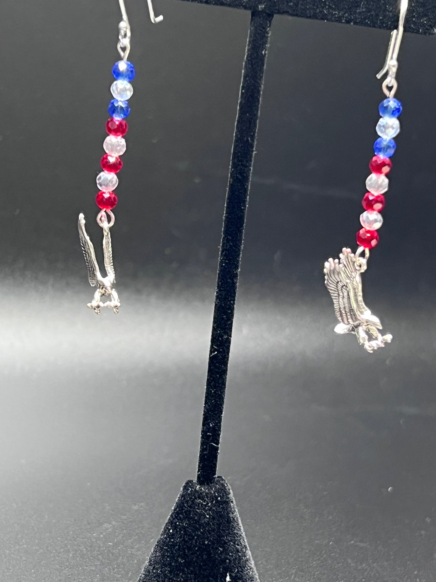 Eagle Sterling silver /w crystal beads