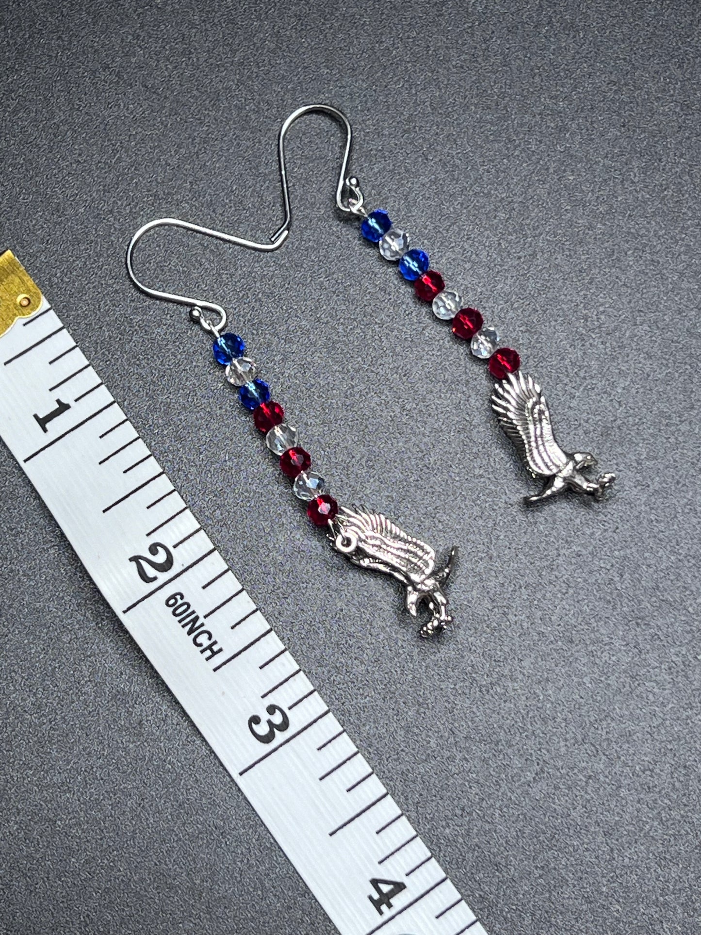 Eagle Sterling silver /w crystal beads