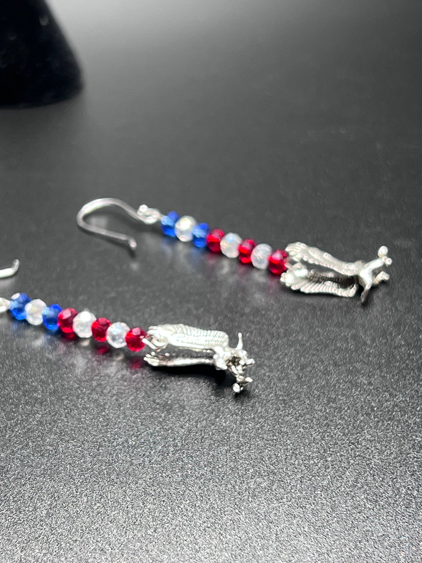 Eagle Sterling silver /w crystal beads