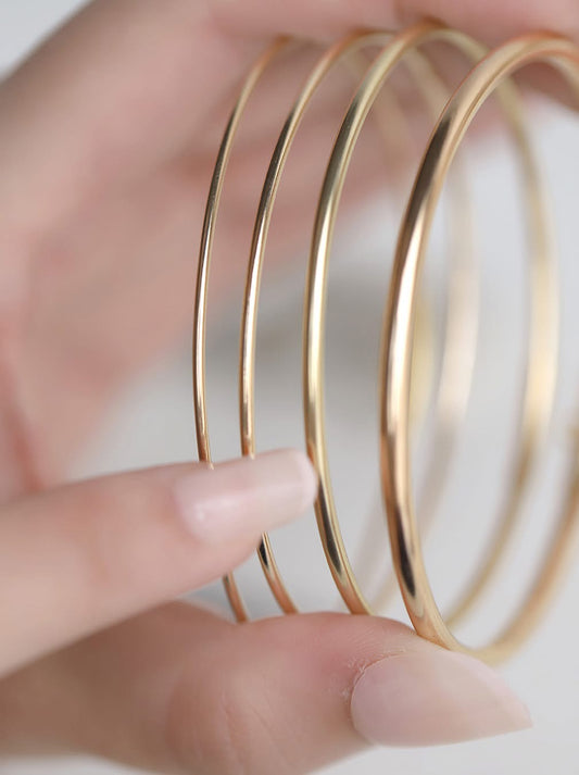 Riveted in Person - Permanent Bangle 14k Gold-Filled