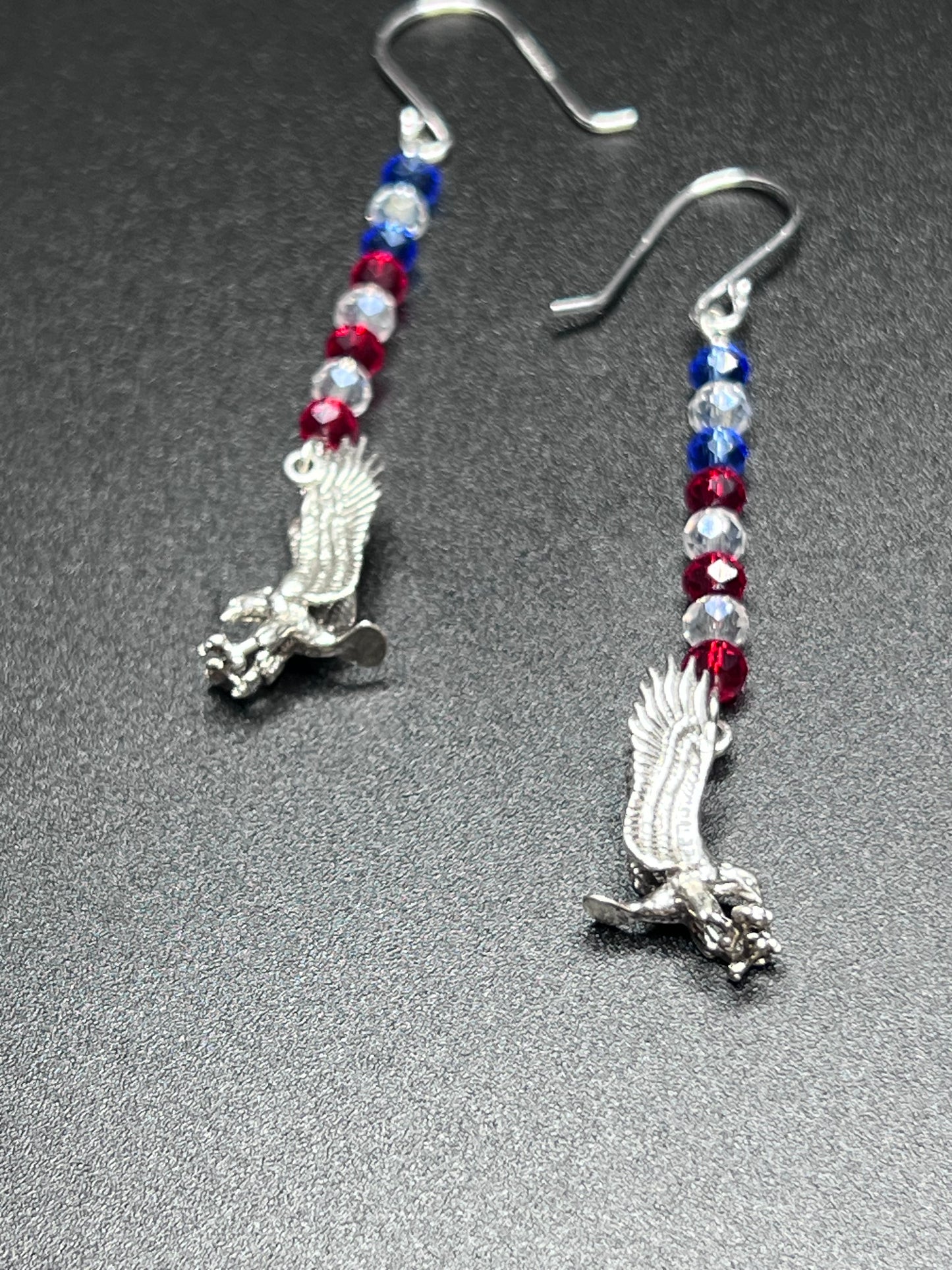 Eagle Sterling silver /w crystal beads