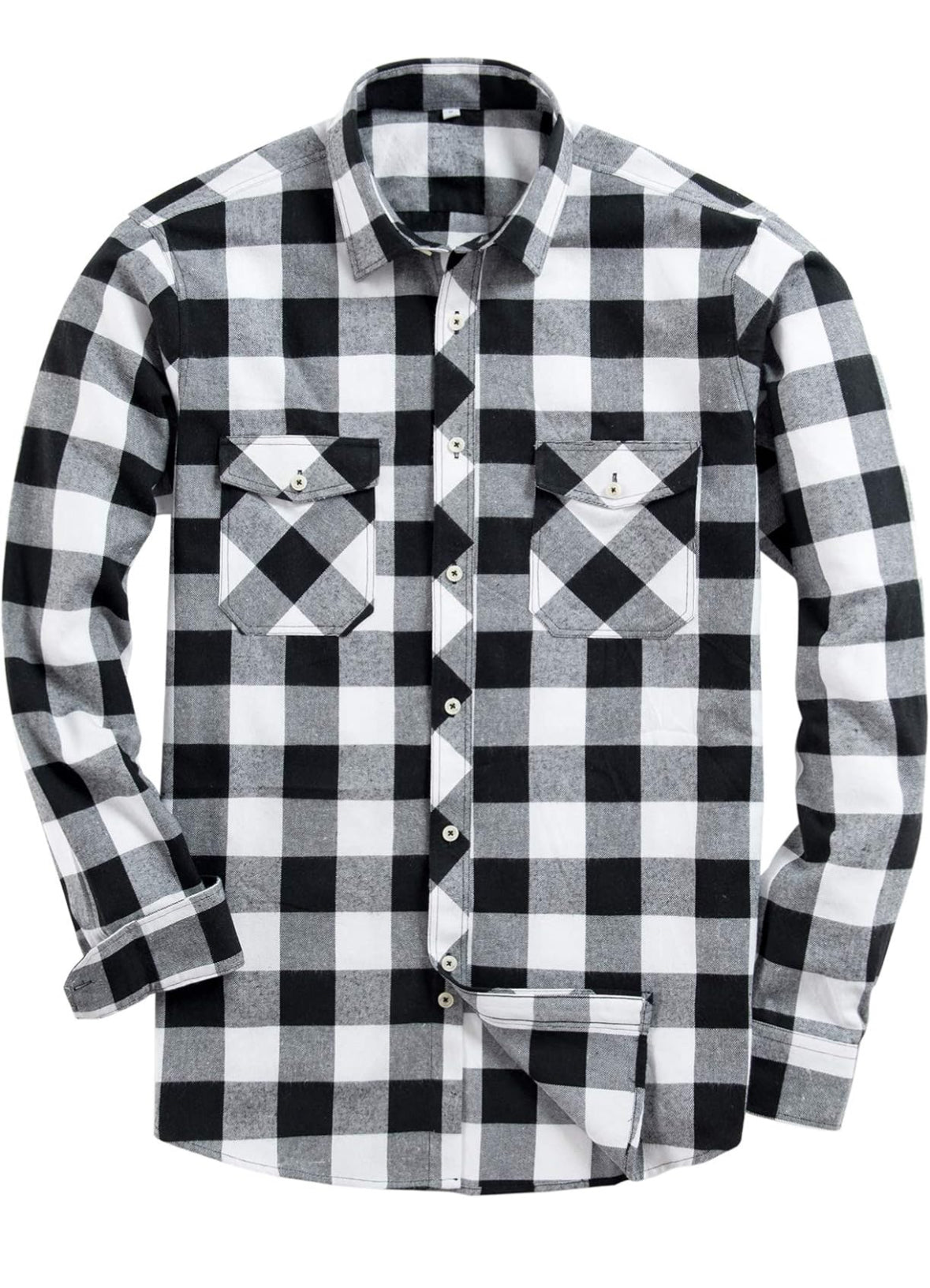 White & Black Flannel Customized