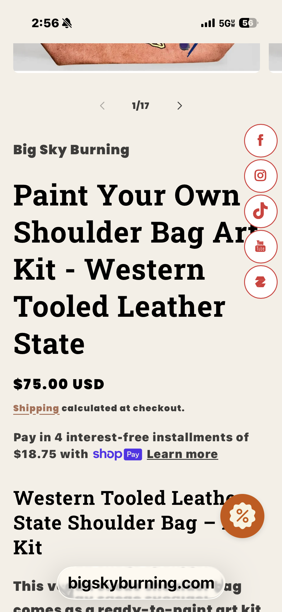 Alabama shoulder bag