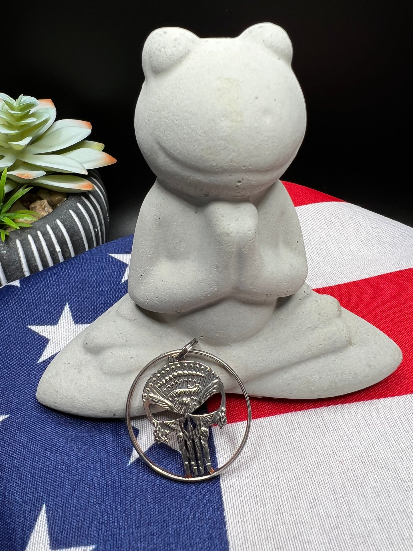 Half Dollar - Punisher circle pendant ONLY