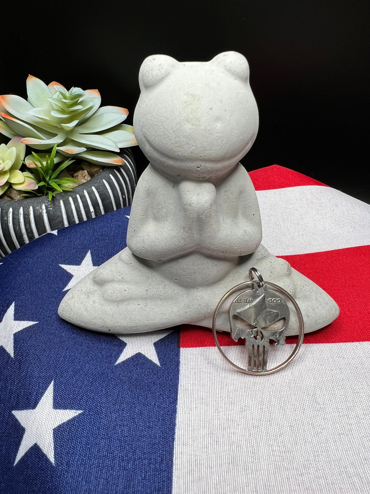 Half Dollar - Punisher circle pendant ONLY